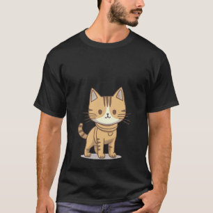 Leuke kat in de draag space suite t-shirt