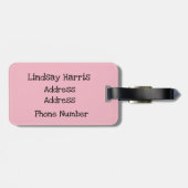 Leuke kat in een doos bagagelabel (Achterkant horizontaal)