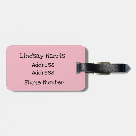 Leuke kat in een doos bagagelabel (Achterkant horizontaal)