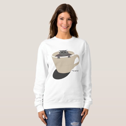 Leuke kat in een kopje trui (Voorkant volledig)