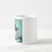 Leuke kat in een mok die niet lief is (Center)