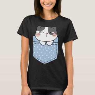 Leuke kat in een Pocket Kat Cadeau Kinder Jongens T-shirt