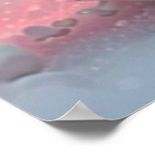 Leuke Kat in Sneeuw houden Hart Gepersonaliseerde  Poster (Hoek)