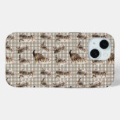 Leuke kat iPhone 15 Telefoon Case (Achterkant (horizontaal))