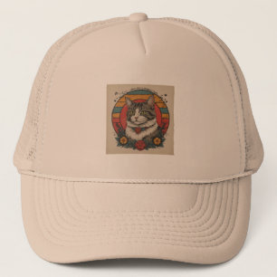 Leuke kat kunst ontwerp Kattenliefhebbers Design Trucker Pet