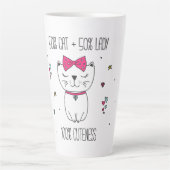 Leuke kat Latte Mok (Voorkant)