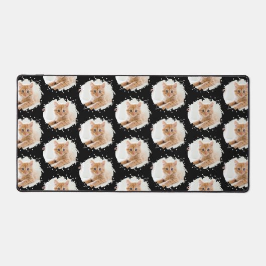 Leuke kat liefhebbers aangepaste foto patroon bureaumat (Voorkant)