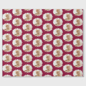 Leuke kat liefhebbers gepersonaliseerd fotopatroon cadeaupapier (Vlak)