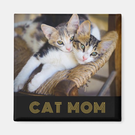 Leuke kat mam foto magneet (Voorkant)
