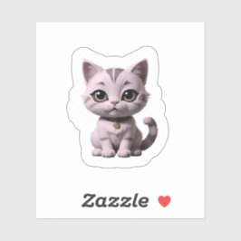 Leuke kat met mooie ogen sticker