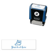 Leuke kat met tekst zelfinktende stempel (In situ)