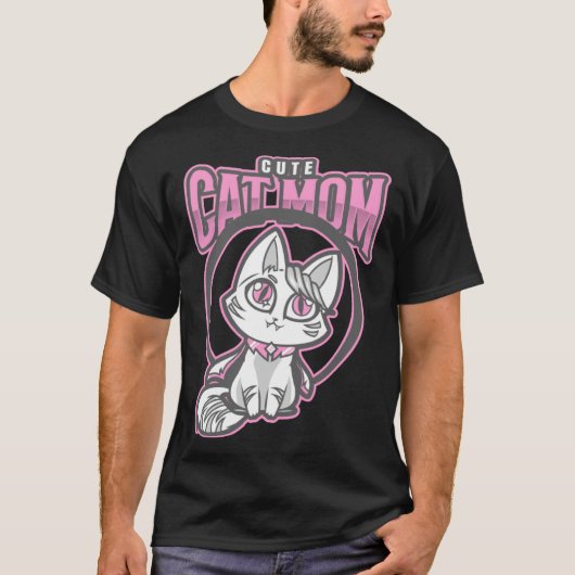 Leuke kat Moeder Kat Beste T-shirt (Voorkant)