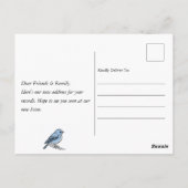 Leuke kat Nieuwe Huis Bewegende Aankondiging Brief Briefkaart (Achterkant)