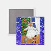 Leuke kat, Notenkraker ballet, Kerstmis, muis Magneet (Voorkant / Achterkant)