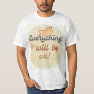 Leuke kat ontwerp T-shirt