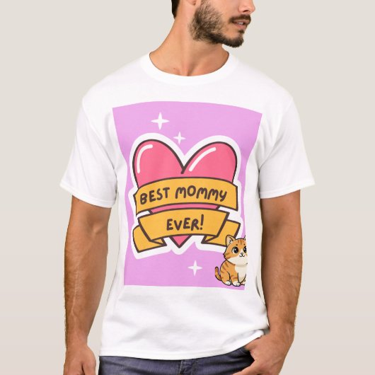 Leuke kat ontwerp T-shirt (Voorkant)