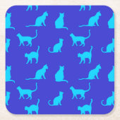 Leuke Kat Papier Coaster Kartonnen Onderzetters (Voorkant)