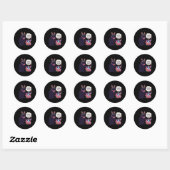 Leuke kat Pasen Wat ik wil Paasmand Stuffers Ronde Sticker (Vel)