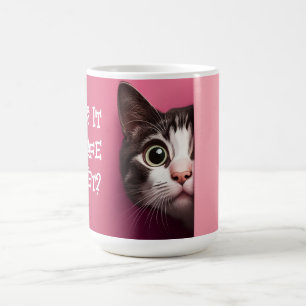 Leuke kat Peeks Koffiemok