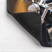 Leuke kat rijden motorfiets Muismat (Hoek)