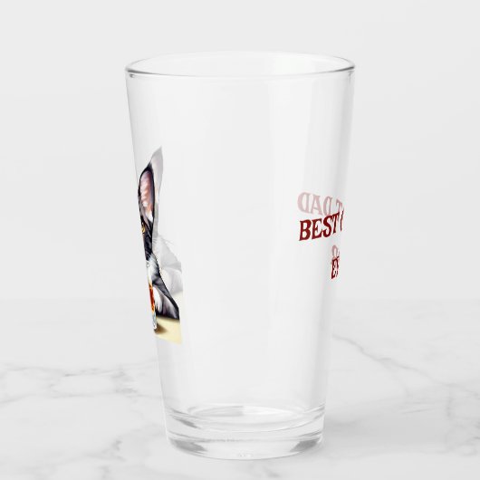 Leuke kat schilderij bier glas (Links)