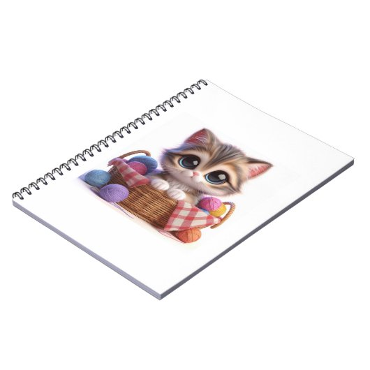 Leuke kat spiraal foto Notitieboek (Linkerzijde)