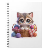 Leuke kat spiraal foto Notitieboek (Voorkant)