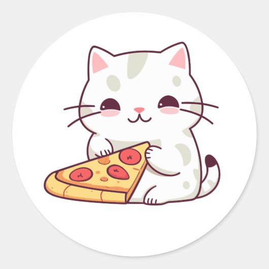 Leuke kat sticker (Voorkant)