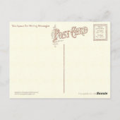 Leuke kat tekening Antiek Franse Kaart (Achterkant)