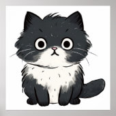 Leuke kat tekening poster (Voorkant)