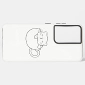Leuke kat telefoon cover samsung galaxy hoesje (Linkerkant)