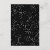 Leuke Kat & Uil Halloween Bruiloft Details Informatiekaartje (Achterkant)