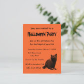 Leuke Kat Uitnodiging Kaart Sjabloon (Staand voorkant)