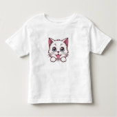 Leuke kat voor kinderen kinder shirts (Voorkant)