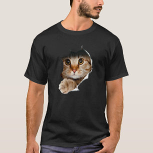 Leuke kat voor kittens Kleurrijke Kat Adoptie T-shirt