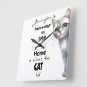 Leuke kat wandklok (Hoek)