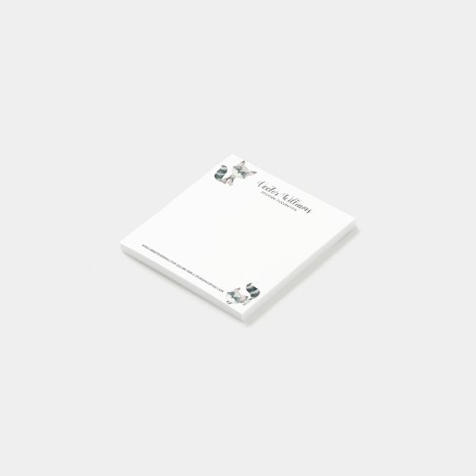 Leuke kat Waterverven Illustratie Post-it® Notes (Schuin)