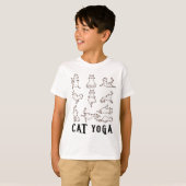 Leuke Kat Yoga Gift T Shirt (Voorkant volledig)