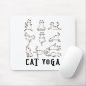 Leuke Kat Yoga Gift T Shirt Muismat (Met muis)