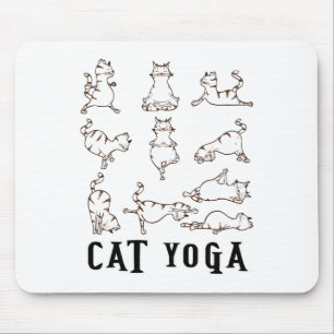 Leuke Kat Yoga Gift T Shirt Muismat