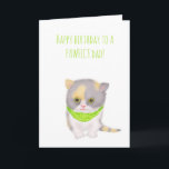 Leuke Katie kitten verjaardagskaart van de kat Kaart<br><div class="desc">Maak de verjaardag van een kattenvader nog specialer met deze schattige kaart met Katie de Britse kortharige kitten die haar vader bedankt voor het feit dat ze pawfect is 😻 Het bericht in het artikel luidt 'Have a great day' en je kunt het aanpassen om de naam van je huisdier...</div>