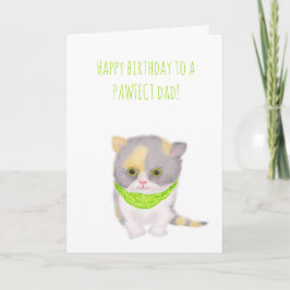 Leuke Katie kitten verjaardagskaart van de kat Kaart