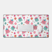 Leuke Katten Bloemen Harten Bureaumat (Keyboard & Muis)