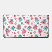 Leuke Katten Bloemen Harten Bureaumat (Voorkant)