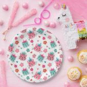 Leuke Katten Bloemen Harten Papieren Bordje (Feest)