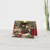 Leuke katten die Kerstmis vieren Kaart (Voorkant)