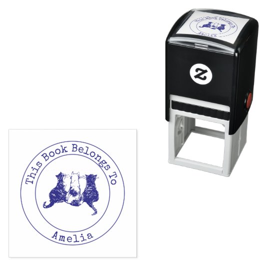 Leuke katten Dit boek hoort bij zelfinkkend stempe Zelfinktende Stempel (In situ)