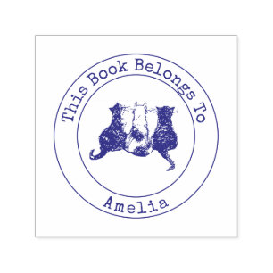 Leuke katten Dit boek hoort bij zelfinkkend stempe Zelfinktende Stempel