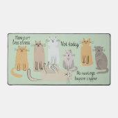 Leuke Katten en Citaten Sage Groen Bureaumat (Voorkant)