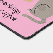 Leuke Katten en Quotes Roze Bureaumat (Hoek)